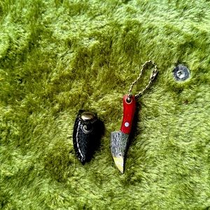 Handmade knife key chain